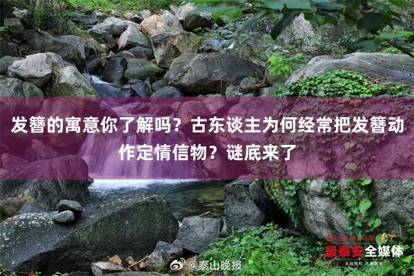 发簪的寓意你了解吗？古东谈主为何经常把发簪动作定情信物？谜底来了