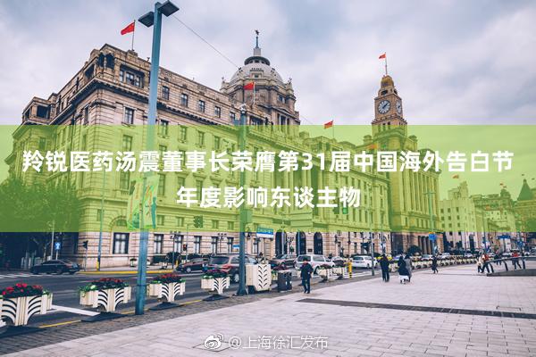羚锐医药汤震董事长荣膺第31届中国海外告白节年度影响东谈主物